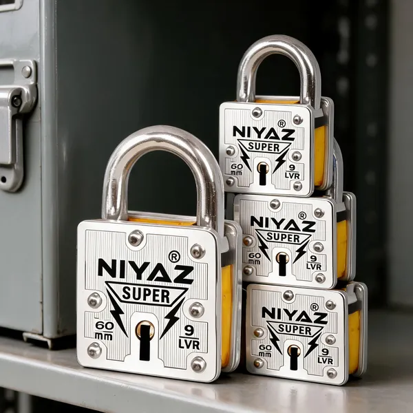 Nivaz_Super_Silver_Iron_60Mm_Padlock_Pack_Of_4
