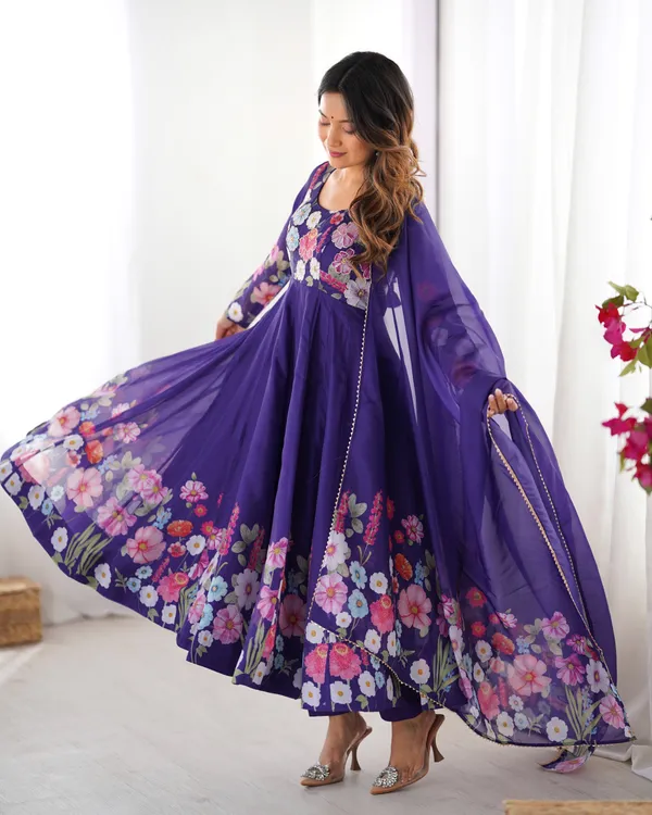 Organza_Silk_Anarkali_Suit_Set_With_Dupatta_Pant_Purple