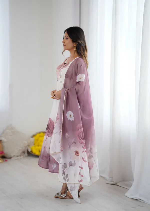 Organza_Floral_Print_Anarkali_Set_Pink