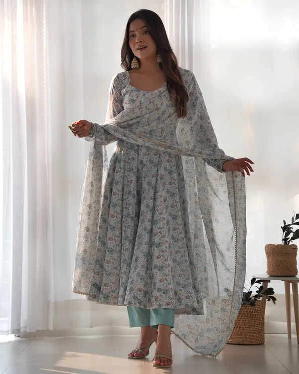 Floral_Chiffon_Anarkali_Suit_Set_With_Dupatta_Pant_Festive_Wear_Sky_Blue