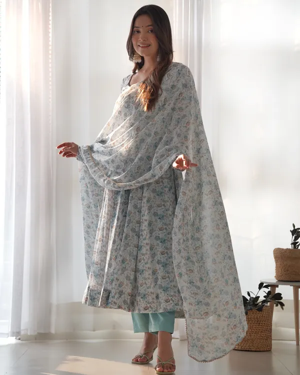 Floral_Chiffon_Anarkali_Suit_Set_With_Dupatta_Pant_Festive_Wear_Sky_Blue