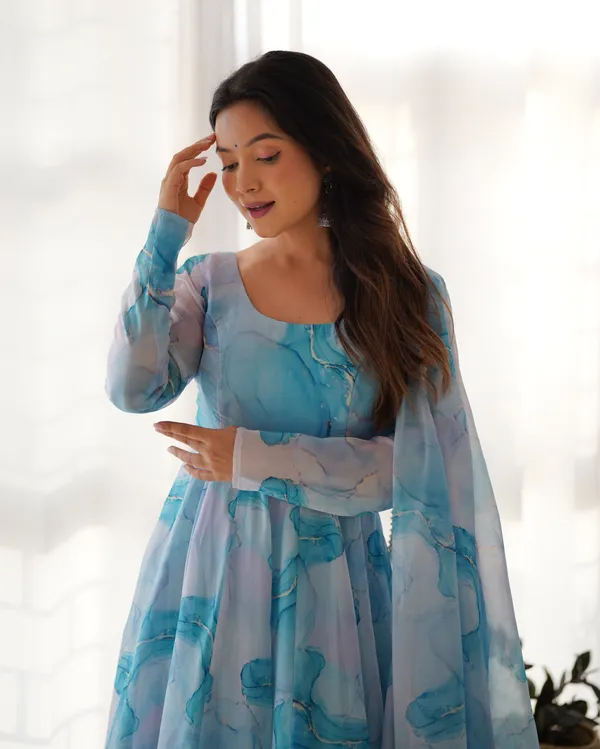 Pure_Organza_Silk_Anarkali_Set_Festive_Wedding_Sky_Blue