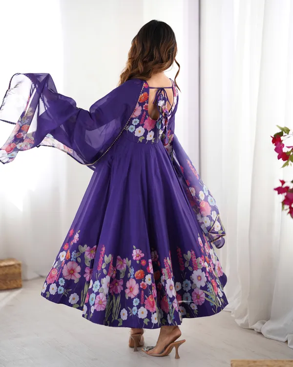 Women_Floral_Printed_Organza_Silk_Flared_Anarkali_Kurta_Set_Blue
