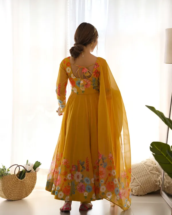 Women_Floral_Printed_Organza_Silk_Flared_Anarkali_Kurta_Set_Yellow