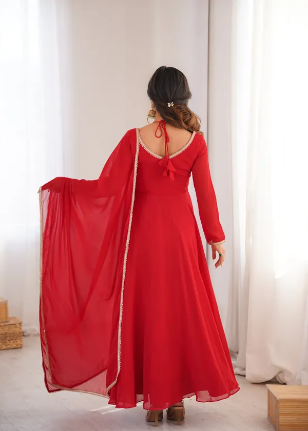 Women_Red_Solid_Georgette_Anarkali_Kurta_With_Dupatta_Red