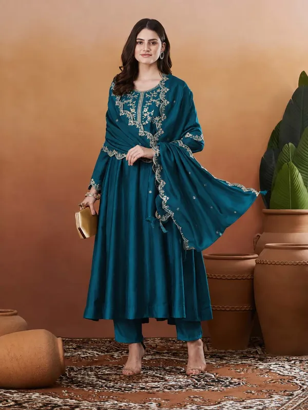 Silk_Embroidered_Anarkali_Kurta_Pant_Dupatta_Set_Morepich
