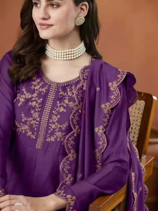Silk_Embroidered_Anarkali_Kurta_Pant_Dupatta_Set_Purple