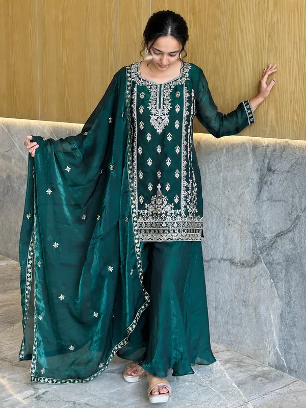 Women_S_Emerald_Green_Embroidered_Silk_Kurta_Palazzo_Dupatta_Set_Rama