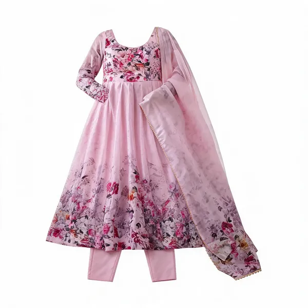 Pink_Organza_Silk_Floral_Flared_Anarkali_Set_With_Dupatta_For_Women