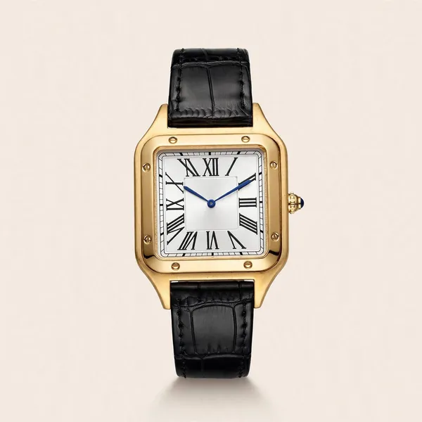 Black_Fibre_Belt_Strap_Square_Roman_Numeral_Analog_Watch_For_Men