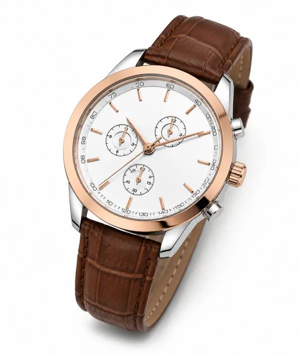 Brown_Leather_Chronograph_Watch_For_Men