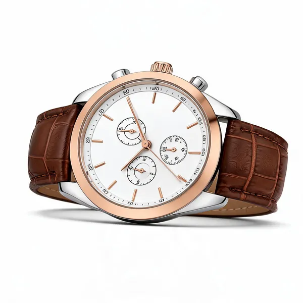 Brown_Leather_Chronograph_Watch_For_Men