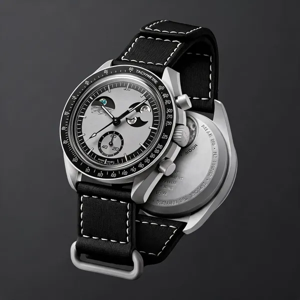 Black_Fibre_Belt_Tachymeter_Chronograph_Watch_For_Men