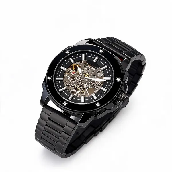 Black_Stainless_Steel_Skeleton_Analog_Watch_For_Men
