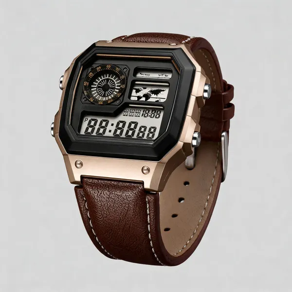 Brown_Fibre_Belt_Strap_Rectangular_Digital_Watch_For_Men