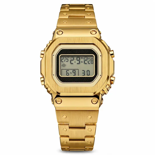 Gold_Stainless_Steel_Rectangular_Digital_Watch_For_Men
