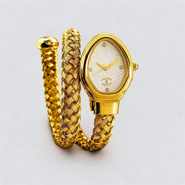 Gold_Tone_Stainless_Steel_Braided_Bracelet_Analog_Watch_For_Women
