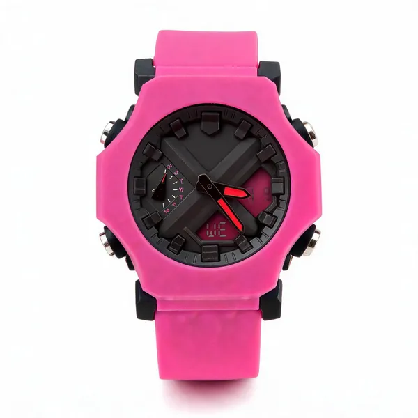 Pink_Fibre_Belt_Strap_Sporty_Analog_Watch_For_Men