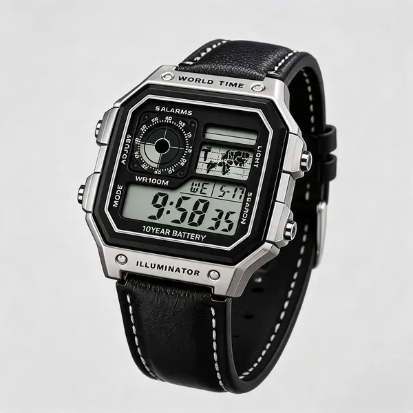 Black_Fibre_Belt_Strap_Digital_Sports_Watch_For_Men