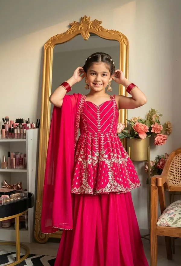 Girls_Ethnic_red_color__Embroidered_3_piss_plaza_Set_with_Dupatta_|_Kids_Festive_Wear_Palazzo_Suit_|_Heavy__embrodery__Work_Party_Outfit