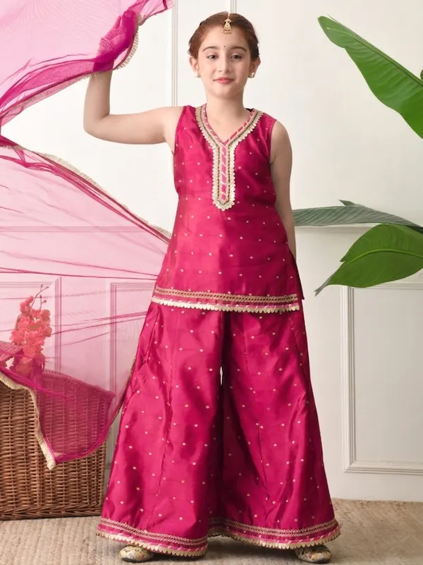 Girl's_RANI_Ethnic_Sharara_Set_With_Dupatta