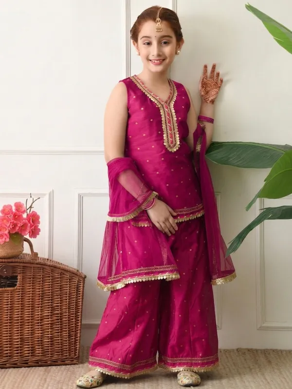 Girl's_RANI_Ethnic_Sharara_Set_With_Dupatta