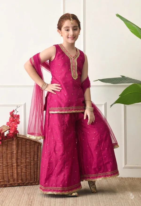 Girl's_RANI_Ethnic_Sharara_Set_With_Dupatta