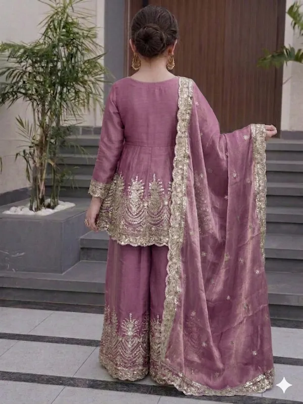 Kids_Wear_Attarctive_pink_silk_embroderyd__3_Pis_Kurta_Set