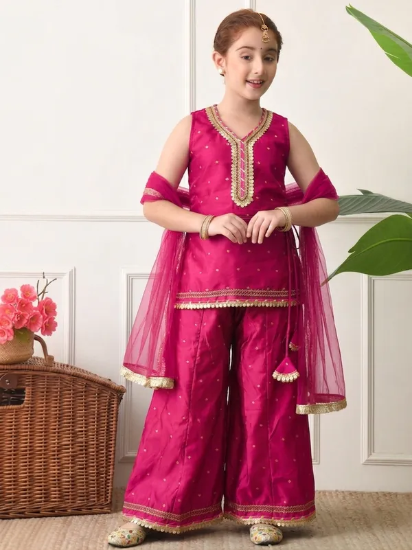 Girl's_RANI_Ethnic_Sharara_Set_With_Dupatta