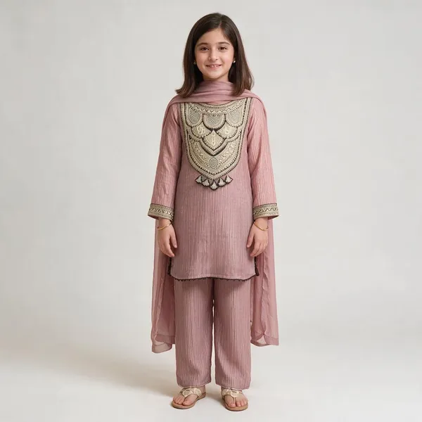 Kids_Wear_Girls_Oonion_Crunchy_Fabric_Attarctive_3_Pis_Primium_Embrodery_Work_Kurti_Set_With_Duptta______
_Pack_Of_3