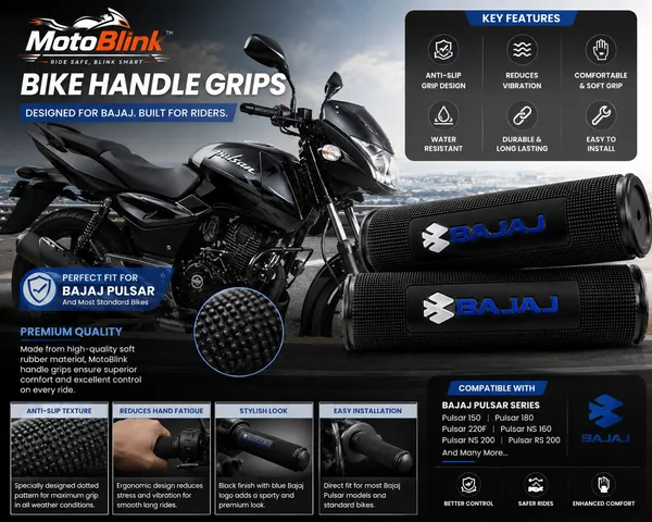 MotoBlink_Premium_Bike_Handle_Grip_for_Bajaj_Pulsar_Series_|_Soft_Rubber_Handle_Bar_Grip_Handle_Bar_Grip_For_Bajaj_Pulsar,_Platina_(Pack_of_2)