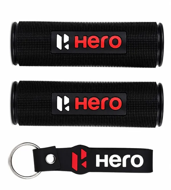 MotoBlink_Hero_Grip_Premium_Quality_(Red)_Handle_Bar_Grip_For_Hero_Splendor,_Passion_(Pack_of_2)