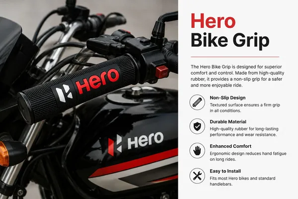 MotoBlink_Hero_Grip_Premium_Quality_(Red)_Handle_Bar_Grip_For_Hero_Splendor,_Passion_(Pack_of_2)