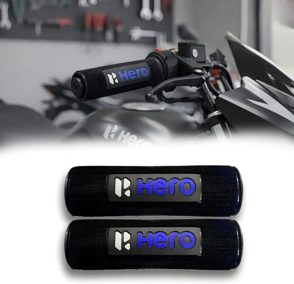 MotoBlink_Hero_Grip_Premium_Quality_(Blue)_Handle_Bar_Grip_For_Hero_Splendor,_Passion_(Pack_of_2)