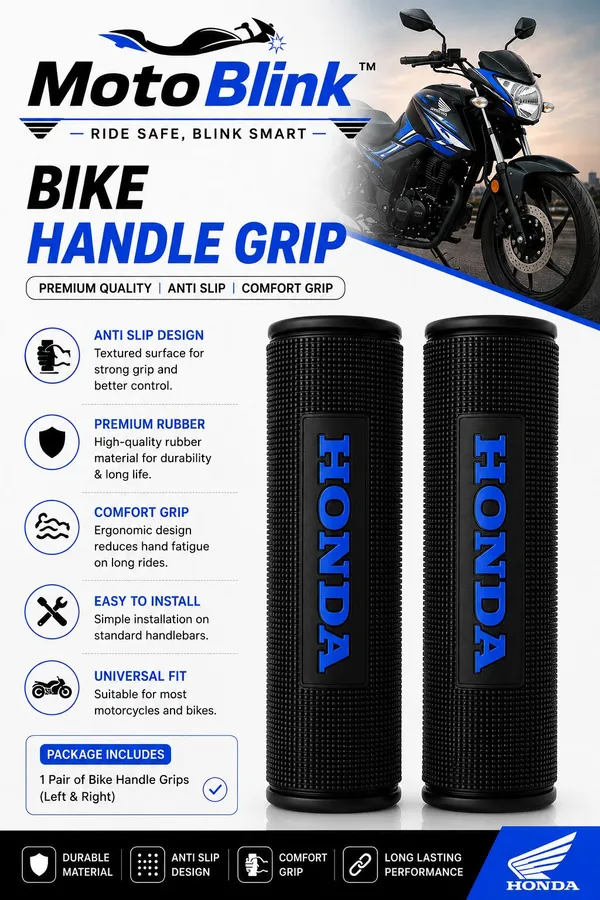 MotoBlink_Comfort_Grip_for_Honda_Bikes_Handle_Bar_Grip_For_Honda_SP125,_Shine,_CB_Shine_(Pack_of_2)
