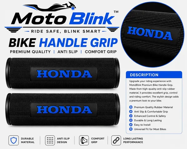 MotoBlink_Comfort_Grip_for_Honda_Bikes_Handle_Bar_Grip_For_Honda_SP125,_Shine,_CB_Shine_(Pack_of_2)