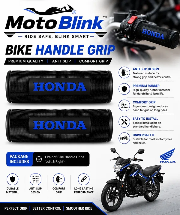 MotoBlink_Comfort_Grip_for_Honda_Bikes_Handle_Bar_Grip_For_Honda_SP125,_Shine,_CB_Shine_(Pack_of_2)