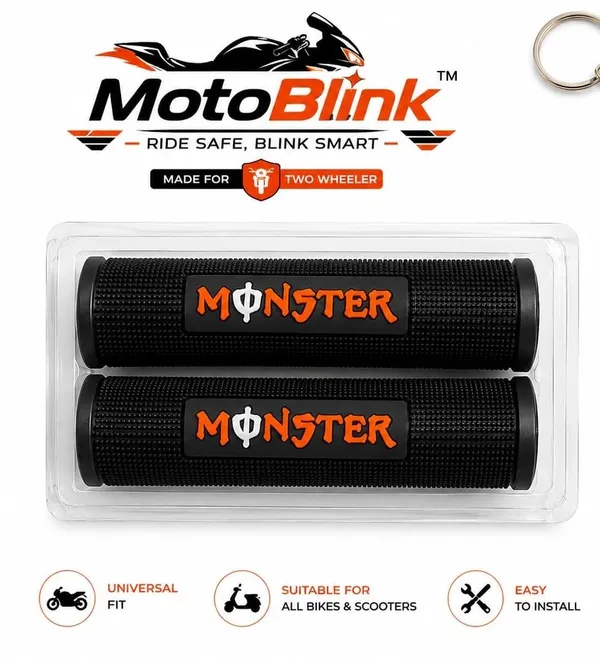 MotoBlink_Monster_Edition_Premium_Bike_Handle_Grip_Handle_Bar_Grip_For_Universal_For_Bike_Universal_For_Bike_(Pack_of_2)