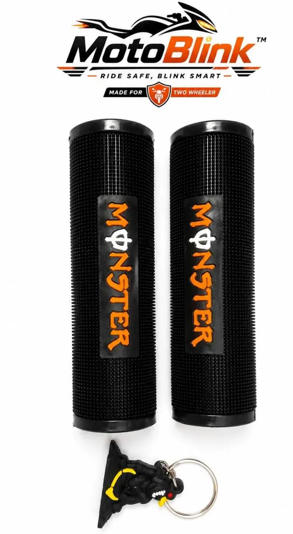 MotoBlink_Monster_Edition_Premium_Bike_Handle_Grip_Handle_Bar_Grip_For_Universal_For_Bike_Universal_For_Bike_(Pack_of_2)