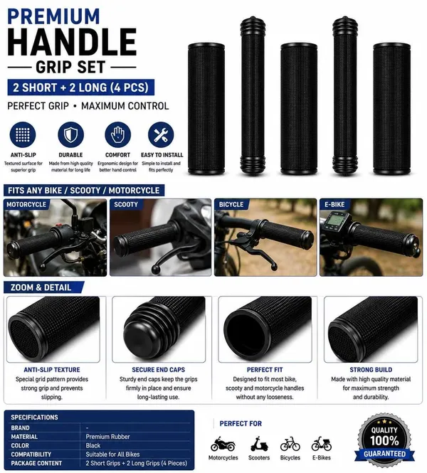 MotoBlink_Universal_Motorcycle_Handle_Bar_Grip_For_Universal_For_Bike_Universal_For_Bike_(Pack_of_4)