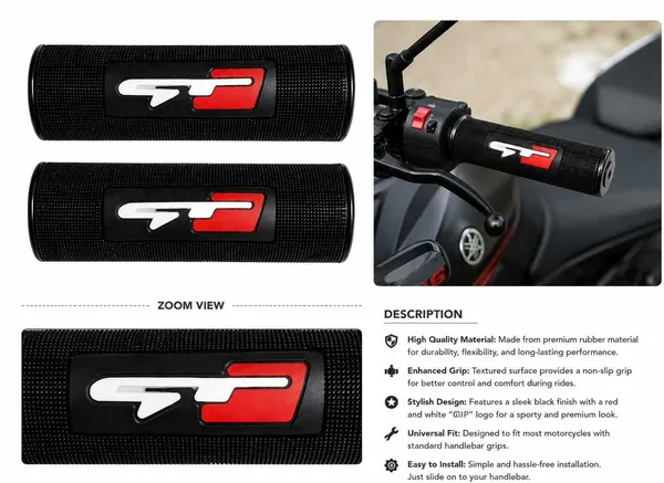 MotoBlink_Motorcycle_&_Scooter_(Black,_Pack_of_2_Handle_Bar_Grip_For_Universal_For_Bike_NA_(Pack_of_2)