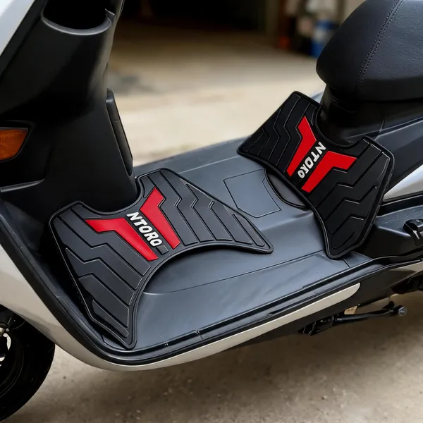 Multicolor_Rubber_Two_Wheeler_Mat_Tvs_Ntorq