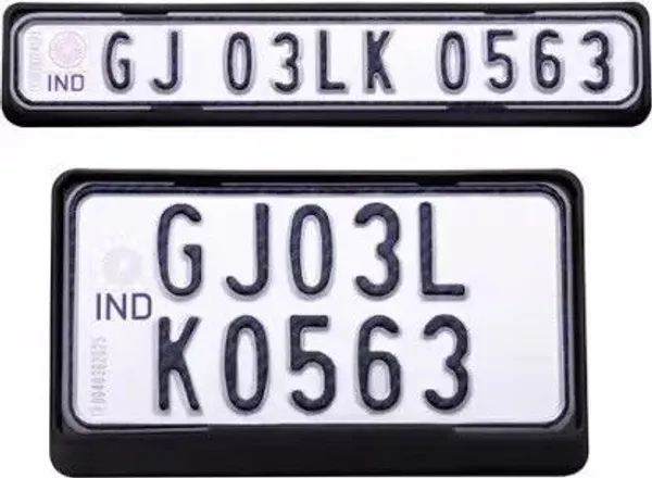 MOTO_XSPEED_Metal_Bike_Number_Plate_Frame(Standard_Size_for_All_Bikes)_-_Set_of_Two_Bike_Number_Plate_(Plastic_26_cm_x_2_cm)