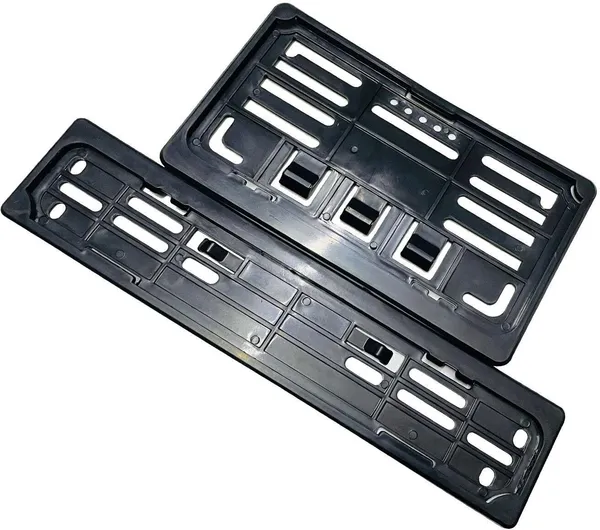 MOTO_XSPEED_Metal_Bike_Number_Plate_Frame(Standard_Size_for_All_Bikes)_-_Set_of_Two_Bike_Number_Plate_(Plastic_26_cm_x_2_cm)