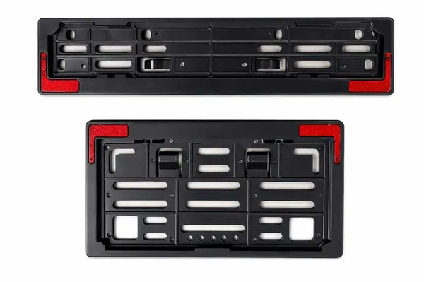 MotoBlink_Bike_Number_Plate_Frame_with_Reflective_Corners_Bike_Number_Plate_(Plastic_22_cm_x_6_cm)