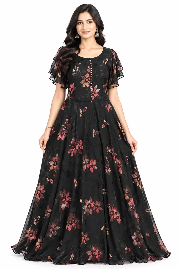 Long_Gown_1_Piece_Chiffon_Silk_With_Shimmer_Work