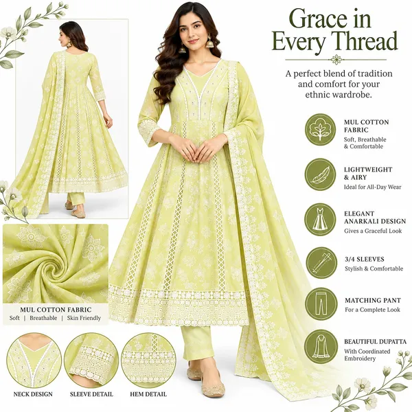 Anarkali_Suit_3_Piece_Mul_Cotton_With_Lucknowi_Work