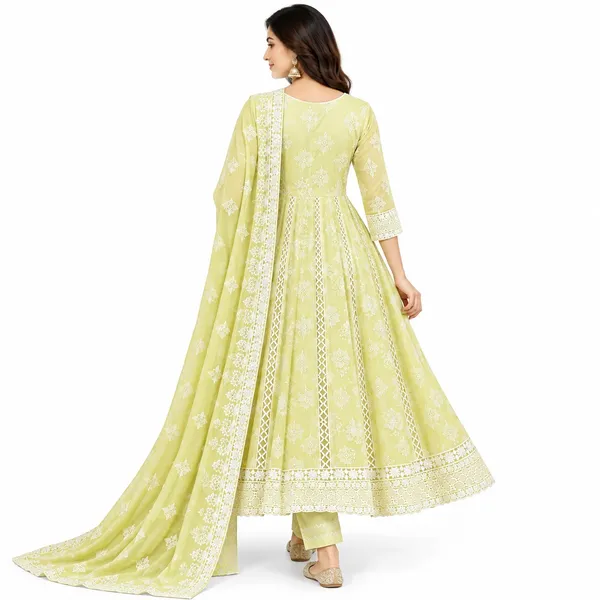 Anarkali_Suit_3_Piece_Mul_Cotton_With_Lucknowi_Work