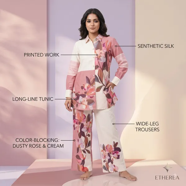 West_Co-Ord_Set_2_Piece_Synthetic_Silk_With_Printed_Work