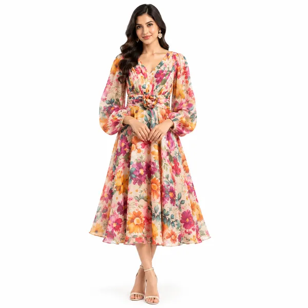 Long_Party_Gown_1_Piece_Tissue_Silk_With_Printed_Work